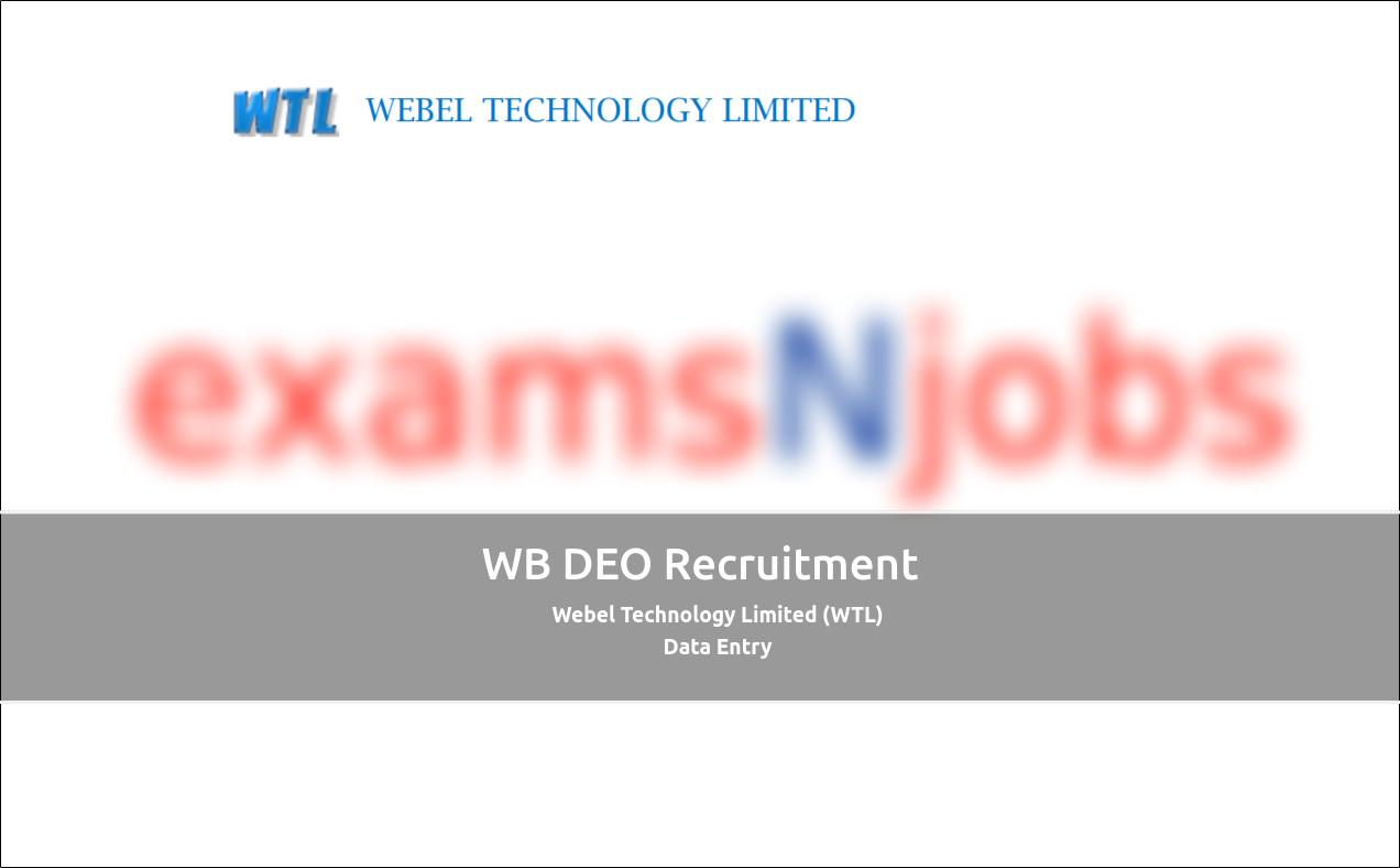 WB DEO Recruitment